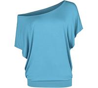 RED by EMP Mujer Camiseta Can You Read My Mind Azul Claro 3XL