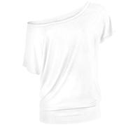 RED by EMP Mujer Camiseta Suelta Blanca S