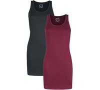 RED by EMP Mujer Vestidos Cortos Negro-Rojo en Pack Doble S