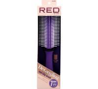 Red By Kiss 7 Row Detangle Brush Purple 1ud