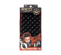 RED by Kiss Bow Wow X Twist King - Cepillo de lujo de alta calidad, duradero, lavable, raqueta de esponja para barberos y uso diario, ideal para cabello rizado, enrollado, 4C
