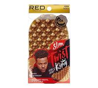 Red by Kiss Bow Wow X Twist King - Cepillo giratorio lavable y duradero para rizos afro, delgado y ligero (dorado)