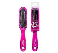 RED by Kiss Cepillo de peluca antiestático y antiencrespamiento con cerdas de acero inoxidable sin nudos para desenredar fácilmente, alisar el cabello y las pelucas sin roturas ni enganches (mini)