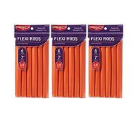 Red by Kiss Flexi Varillas de 7 pulgadas, 5/8 pulgadas de diámetro, (6 unidades x 3 paquetes)