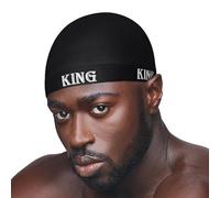 Red by Kiss Gorra ondulada de moda, ajuste ultra elástico, banda elástica duradera, compresión del cabello durante todo el día, capas perfectas con Durag, Regular/King, talla única