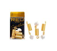 RED by Kiss Joyas para rastas, dijes trenzados, brazaletes para el cabello para mujer, colgantes de cabello, clips de decoración, 3 unidades (80)