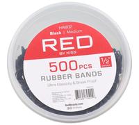 Red By Kiss Rubber Bands Black Medium 500uds