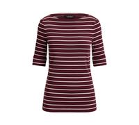 Red Camiseta de algodón y elástico con rayas S