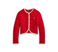 Red Cárdigan recortado en punto de ochos XS