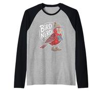 Red Cardinal Bird, Divertido observador de Aves Camiseta Manga Raglan