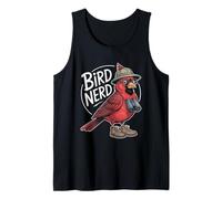 Red Cardinal Bird, Divertido observador de Aves Camiseta sin Mangas