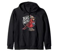 Red Cardinal Bird, Divertido observador de Aves Sudadera con Capucha