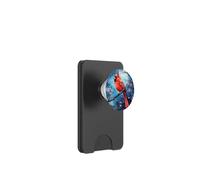 Red Cardinal Bird Phone Grip Pop Up Button Blue Starry Night PopSockets PopWallet para MagSafe