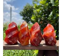 Red Carnelian Agate Crystal Flame Point Carved (Size : 150-200g)