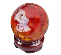 Red Carnelian Agate Quartz Crystal Ball Crystal Stone Sphere Minerals with for Fengshui, Home Decor,Crystals Collection,30~40mm