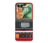 Red Cassette Recorder Graphic Caso Del Tirón Funda Carcasa Case para Motorola Razr 60, Razr 2025