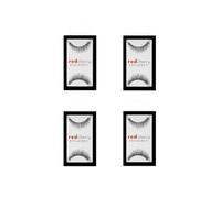Red Cherry #747S - Multipack de 4 pares de pestañas de pelo humano profesional, hechas a mano y veganas para un aspecto natural
