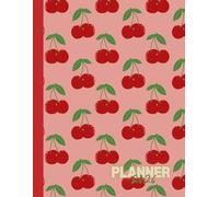 Red Cherry Monthly Planner 2026: Berry Daily Notebook Schedules for 12 month calendar with Large paper pad 8.5"x11" - 100 Pages, for teens girls and adult