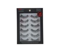 Red Cherry Pestañas #217 - Paquete de 6 pares - Pestañas profesionales de pelo humano para un aspecto natural - 100% naturales, hechas a mano, pestañas postizas, veganas, reutilizables