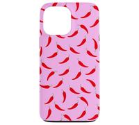 Red Chili Pepper Spicy Pink Pattern Fun Estética Food Art Carcasa para iPhone 13 Pro MAX
