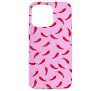 Red Chili Pepper Spicy Pink Pattern Fun Estética Food Art Carcasa para iPhone 15 Pro MAX
