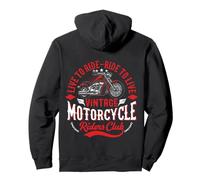 Red Chopper MC Club Motorcycle Custom Biker Sudadera con Capucha