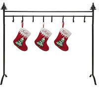 Red Co. Soporte de metal para árbol de Navidad de 37.5 pulgadas con 8 ganchos, color negro