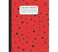 Red Color Graph Composition Notebook | 8.5'x11' IN, 5x5 Grid, 110 Pages: Suitable for students, professionals, structure oriented arts, and journals, ... for Large Graphing, Math, Drawing and Design