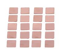 Red Copper Heatsink Shim 20Pcs | 20x20mm Laptop GPU CPU Cooling Pad | Space Filler for Enhanced Thermal Conductivity | Copper Pad with Good Durability for Graphics Card/Memory / (1.2mm)