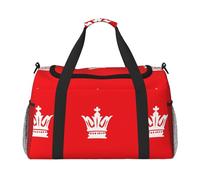 Red Crown - Bolsa de viaje compacta resistente al agua para deportes, gimnasio y fin de semana para hombres y mujeres