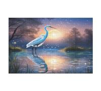 Red-crowned Crane Jigsaw Puzzle 1000 Piezas Para Adultos Juego Jigsaw Toys Adolescentes Puzzles Gifts Decoración Mural (75×50cm)