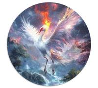 Red-Crowned Crane Rompecabezas Imposible,desafío para Adultos Entretenimiento Creativo 1000 Piezas Obra De Arte De Juego De para Adultos Y Niños A Partir De 12 Años 1000pcs (67.5x67.5cm)