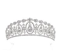 Red Crystal Bridal Tiara Crown Crown Tiara Tiara Tiara Crown Tiara Cumpleaños Damas