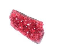 Red Crystal Cluster Irregular Crystal Geode Cluster Decoration for Feng Shui, Wealth Desk Decor, Home Office Yoga,100~150g