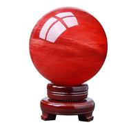 Red Crystal Sphere Ball Gemstones Stones Crystals Home Decoration Crafts,Red-12cm