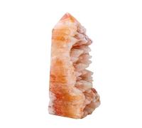 Red Crystal Tooth Four-Sided Column Crystal Wands Quartz Crystals Stones Points Gemstone Wand for Crystal,150~200g