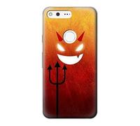 Red Cute Little Devil Cartoon Funda Carcasa Case para Google Pixel