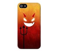 Red Cute Little Devil Cartoon Funda Carcasa Case para iPhone 5 5S SE