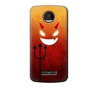 Red Cute Little Devil Cartoon Funda Carcasa Case para Motorola Moto Z Force, Z Play