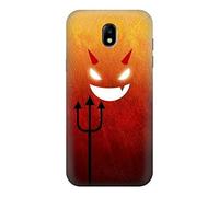 Red Cute Little Devil Cartoon Funda Carcasa Case para Samsung Galaxy J5 (2017) EU Version