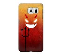 Red Cute Little Devil Cartoon Funda Carcasa Case para Samsung Galaxy S6 Edge