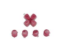 (Red) D-pad Move Action Dpad For Key Abxy X Buttons Set Repair Part Replacement Forps
