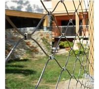 Red de acero inoxidable para valla de jardín, malla de seguridad de metal 304 para aves de corral, barrera de animales, tamaño de malla de 5 cm, 1,5 x 10 m, duradera y resistente a la corrosión