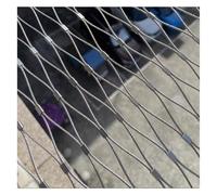 Red de alambre de acero inoxidable 304, malla flexible tipo X para balaustradas, plantas trepadoras, ciervos, vallas, red de enrejado elástica (largo x ancho 20 m)