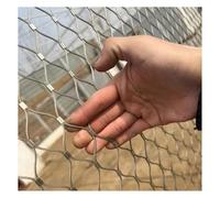 Red de alambre de acero inoxidable 304 para proteger los límites del jardín, para animales, aves de corral, malla resistente a los impactos, anticaídas, red segura para balcón (1 x 15 m)