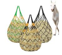 Red de alimentación de heno Lenta clásica: Red ďe heno đe alimentación Lenta d́e 40 x 15,7 Pulgadas para Caballos, d̄e álimentación dé jardín ďé Larga duración, alimentador đé Viaje Ajustable pa