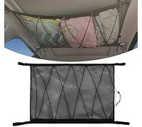 Red de Almacenamiento de Techo para automóvil, Todoterreno, Dise?o de Doble Cremallera para Evitar caídas, para Poner Colcha, artículos Ligeros, artículos Negro