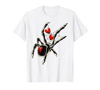 Red de Amor de Spider Black Widow Camiseta gráfica económica, Hombre, Blanco, L