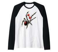 Red de Amor de Spider Black Widow Camiseta Manga Raglan
