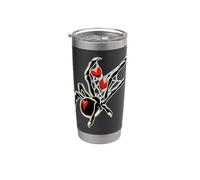 Red de amor de Spider Black Widow Vaso térmico de acero inoxidable de doble pared